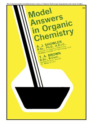cover image of Model Answers in Organic Chemistry
